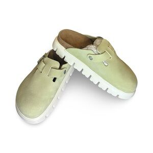 PAPILLIO by BIRKENSTOCK Chunky Boston In faded lime green